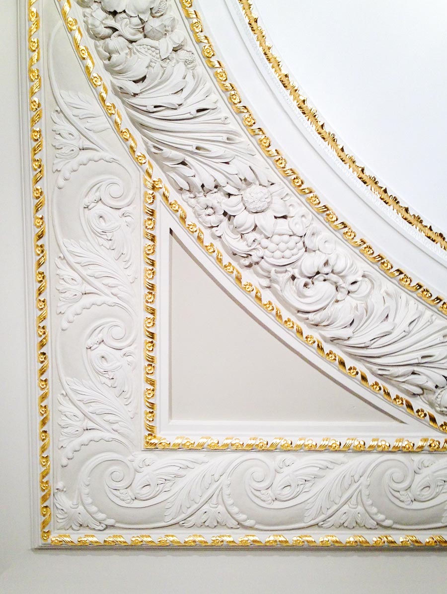 Architectural gilding work by Rupert Coke